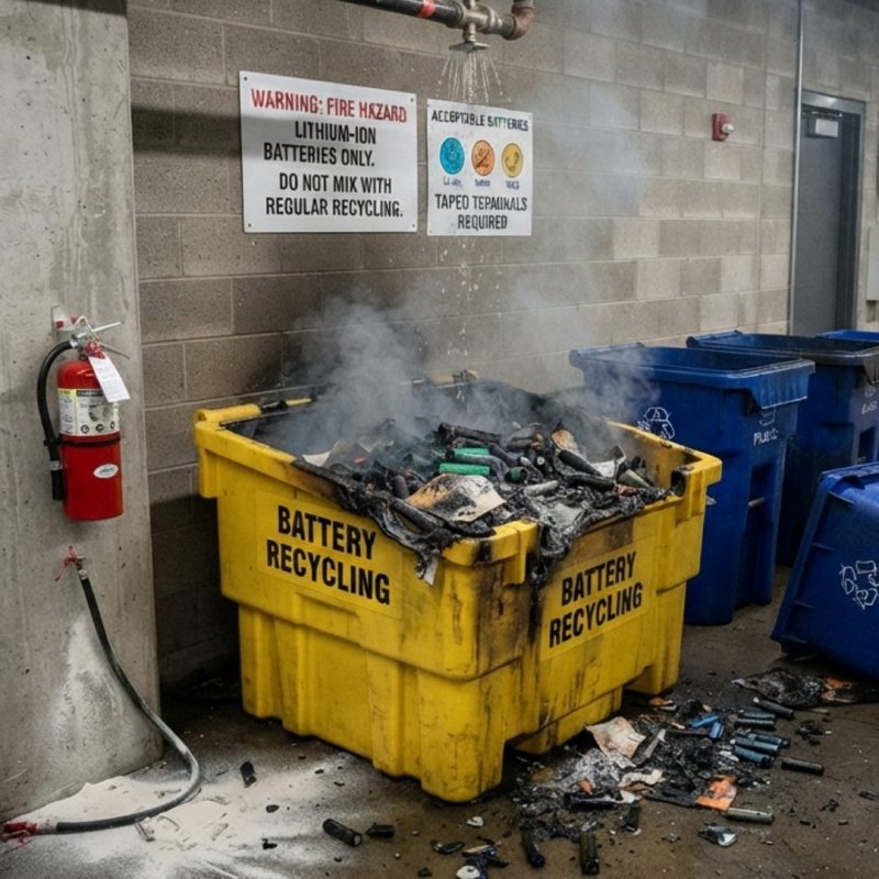 Business Battery Recycling to Prevent Fire Risks and Ensure Compliance