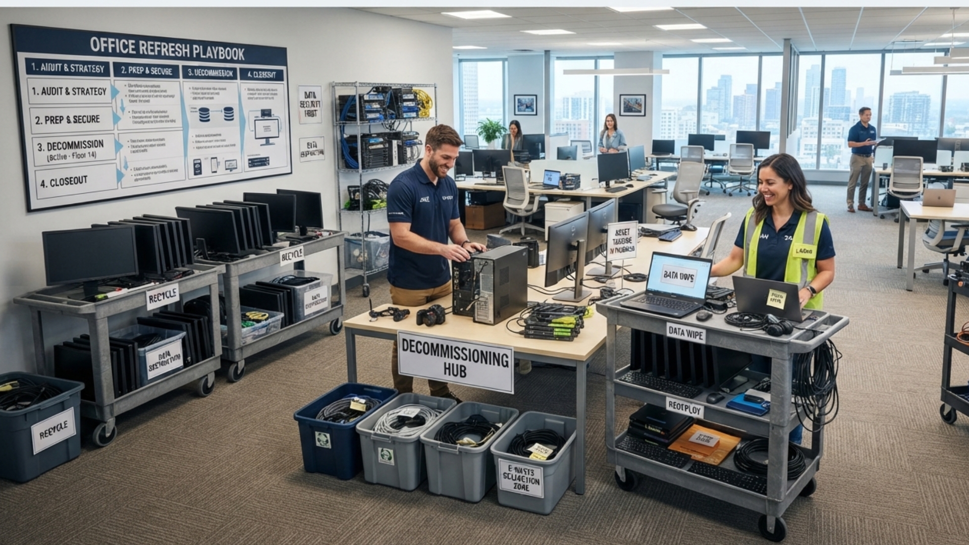The Office Refresh Playbook: Clearing IT And Electricals At Scale Without Losing The Plot