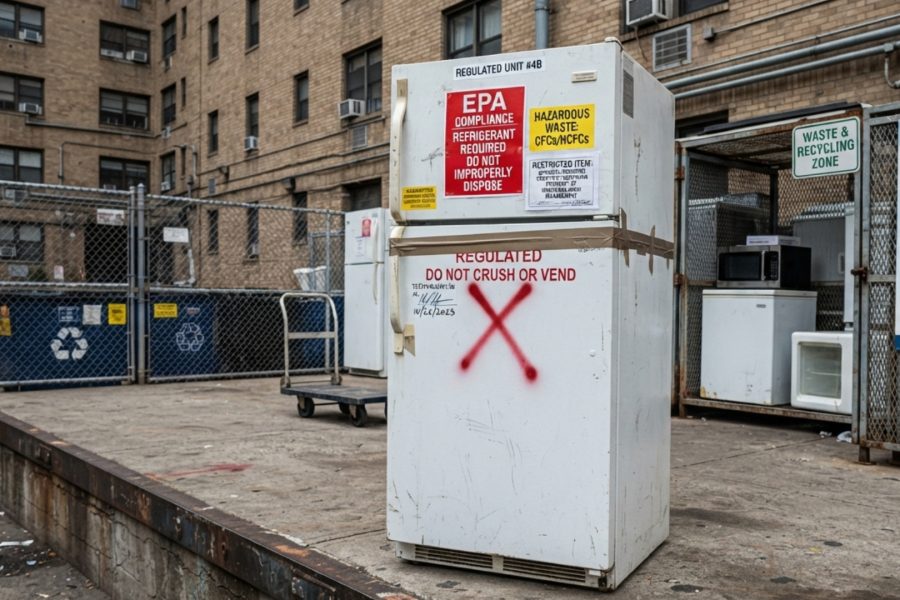 Commercial Fridge and Freezer Disposal – The Most Regulated Appliance in the Building