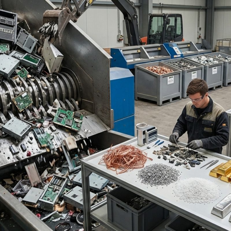 The Mine in Your Server Room – Valuable Materials Recovered from Recycled Electronics