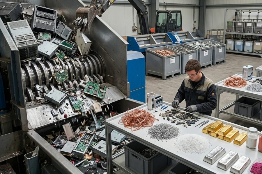 The Mine in Your Server Room – Valuable Materials Recovered from Recycled Electronics