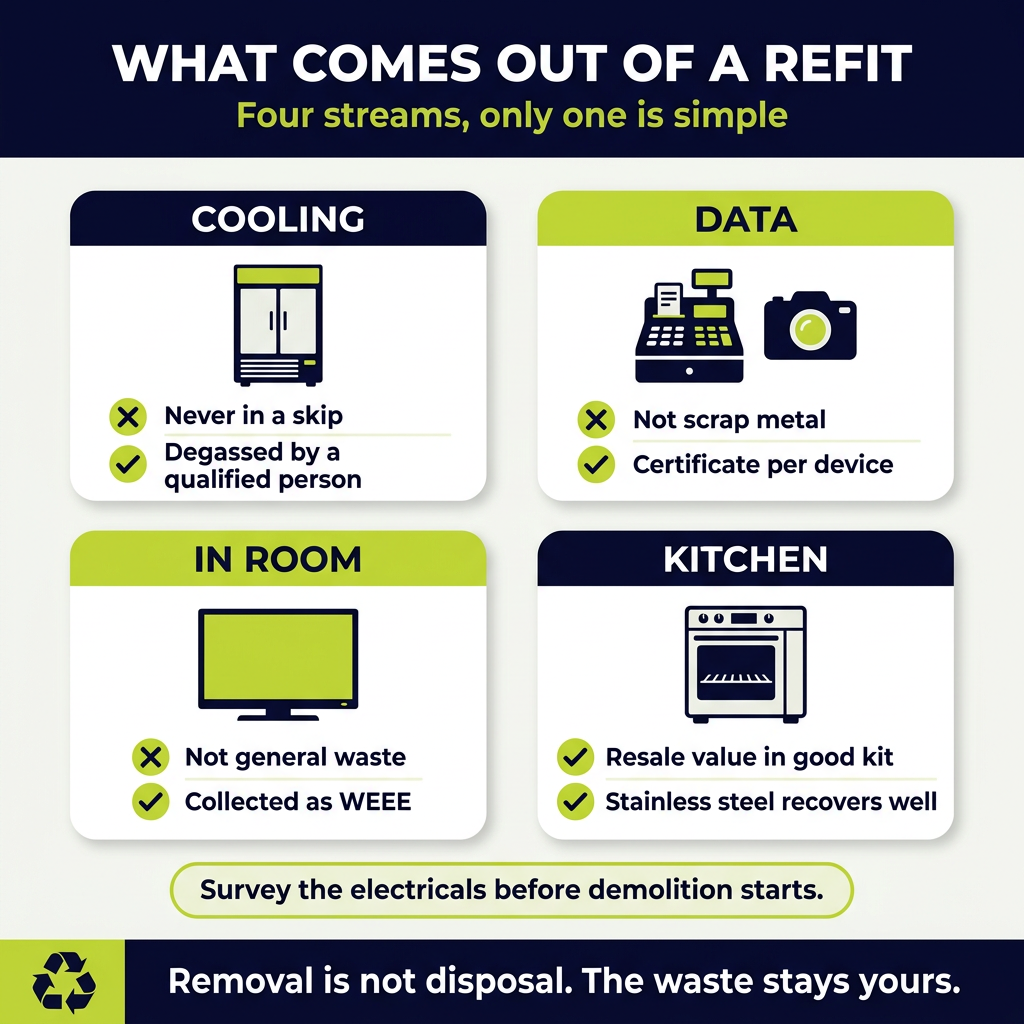 Commercial Refit Waste Streams & Electrical Disposal Guide